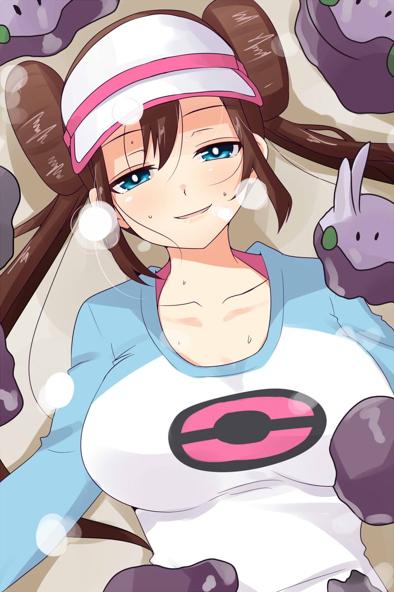 rosa and goomy (pokemon and 1 more) drawn by nishi_koutarou
