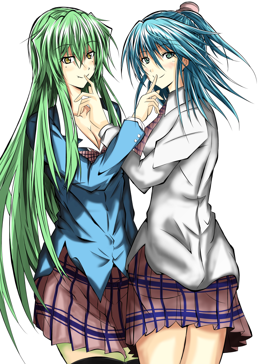 shiragami youko and aizawa nagisa (jitsu wa watashi wa) drawn by kiseki_(pixiv741925)