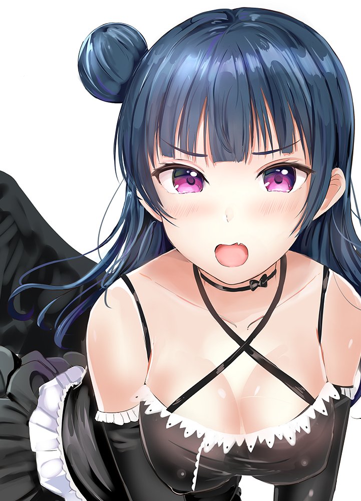 tsushima yoshiko (love live! and 1 more) drawn by morerin