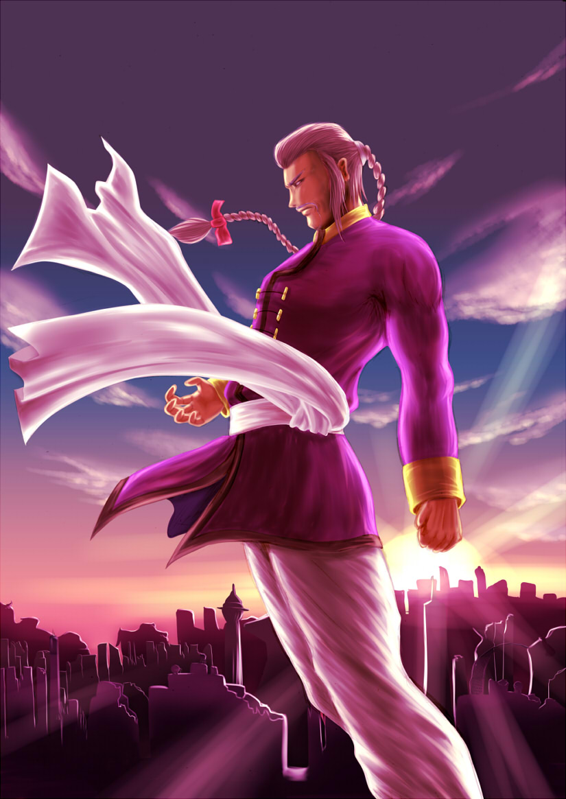 master asia (gundam and 1 more) drawn by pirotan