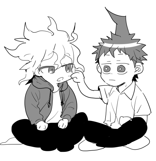 komaeda nagito and hinata hajime (danganronpa and 1 more) drawn by uurin