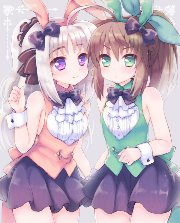 fuka reventon and rinne berlinetta (lyrical nanoha and 1 more) drawn by chonkoo