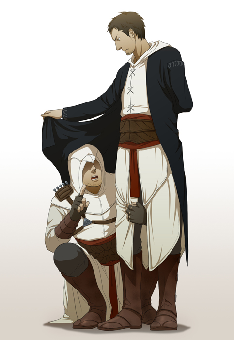 altair ibn la-ahad and malik al-sayf (assassin's creed) drawn by gb_(doubleleaf)