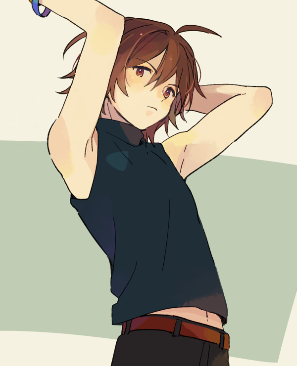 amagase touma (idolmaster and 1 more) drawn by chikamichi_(suisui17c)