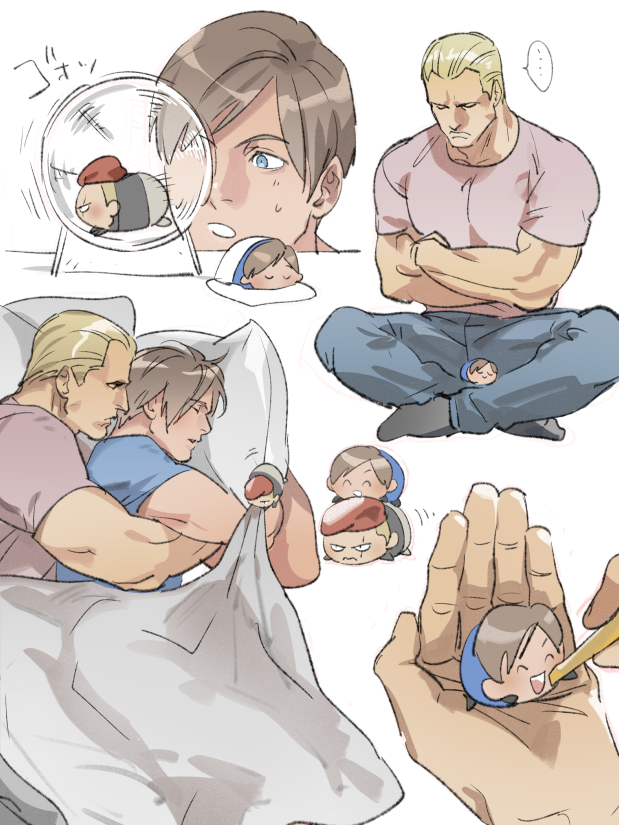 leon s. kennedy and jack krauser (resident evil and 1 more) drawn by tatsumi_(psmhbpiuczn)