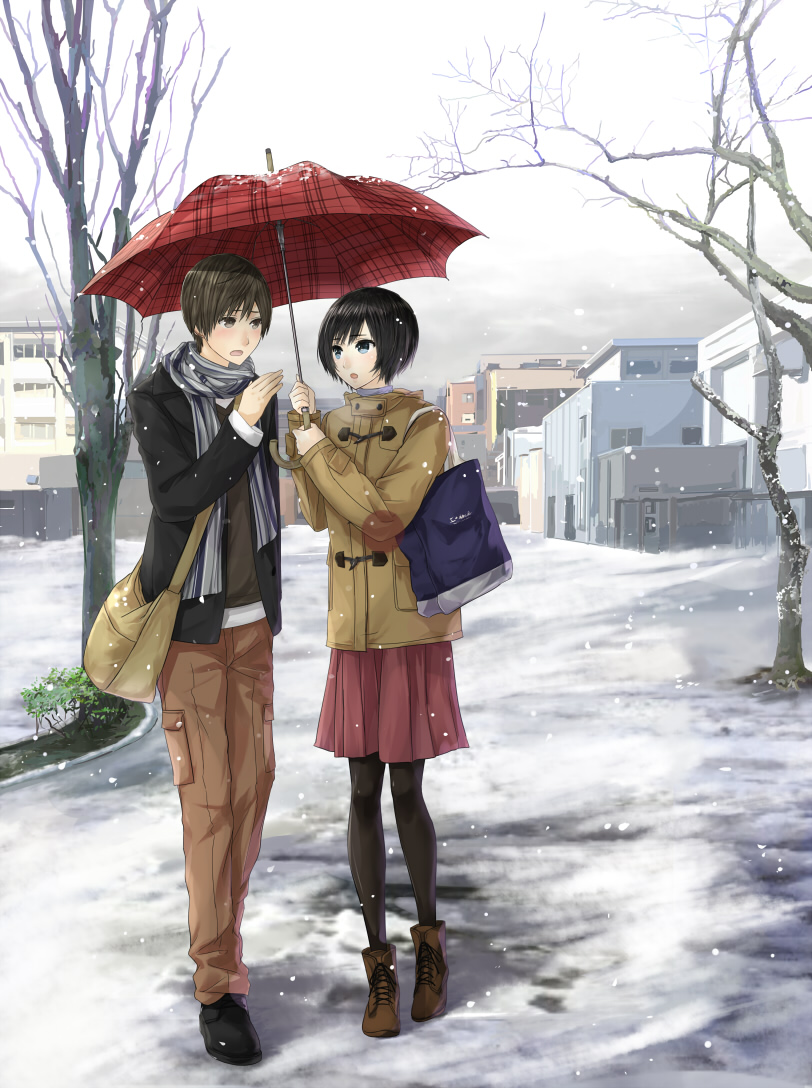 nada koyomi and yagami shinji (haunted campus) drawn by chef_no_kimagure_salad