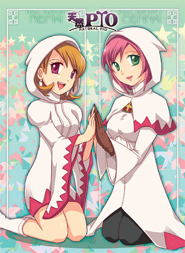 white mage, lenna charlotte tycoon, and refia (final fantasy and 2 more) drawn by souchi