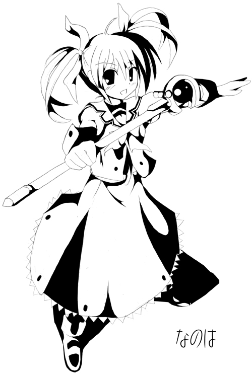 takamachi nanoha and raising heart (lyrical nanoha and 1 more)