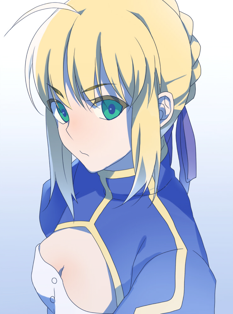 artoria pendragon and saber (fate and 1 more) drawn by ha84no