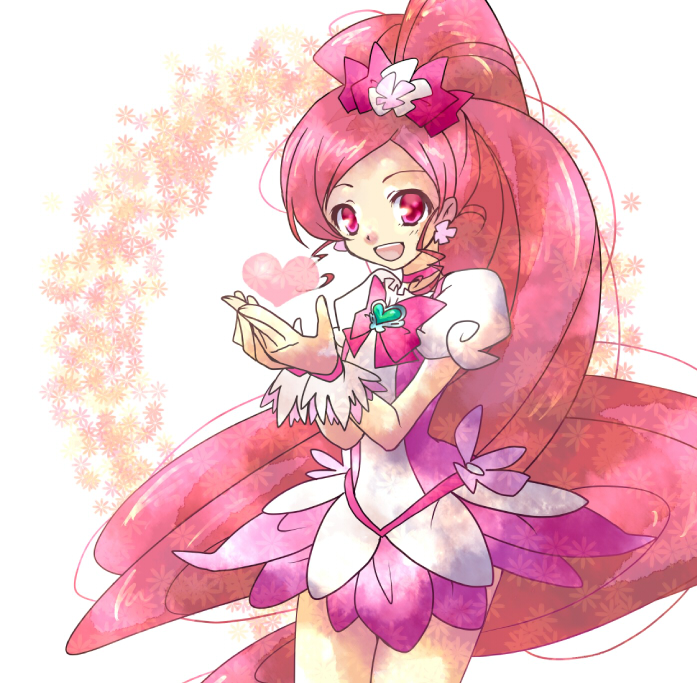 hanasaki tsubomi and cure blossom (precure and 1 more) drawn by shirakawa_(whitemist)