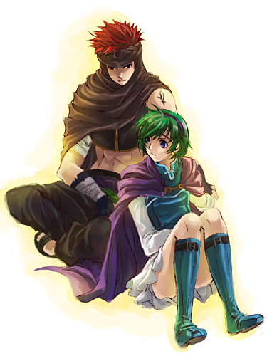 nino and jaffar (fire emblem and 1 more) drawn by kaito_(sawayakasawaday)