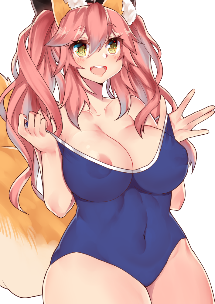 tamamo and tamamo no mae (fate and 1 more) drawn by osiimi