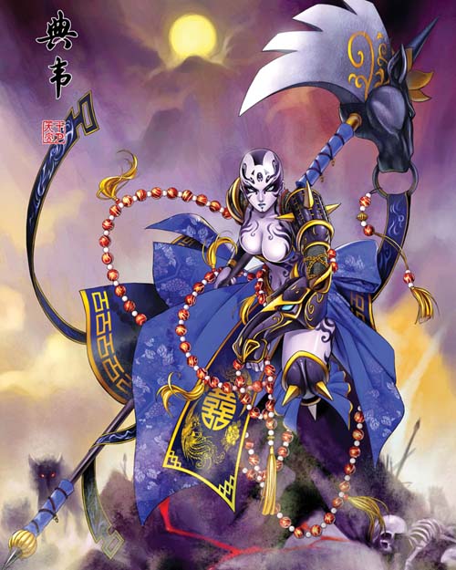 dian wei (shin sangoku musou and 1 more) drawn by shiyue_tiangong