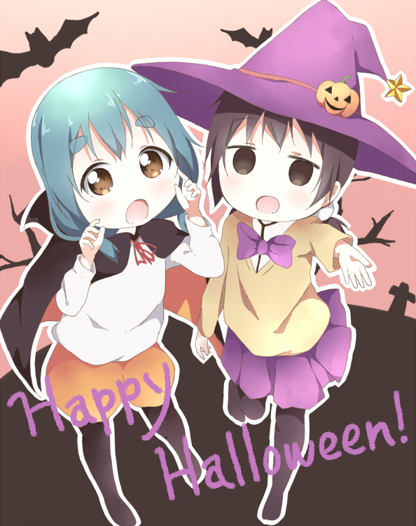 furutani kaede and funami mari (yuruyuri) drawn by toma_(shinozaki)