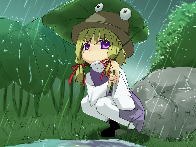 moriya suwako and pyonta (touhou) drawn by muranisaki