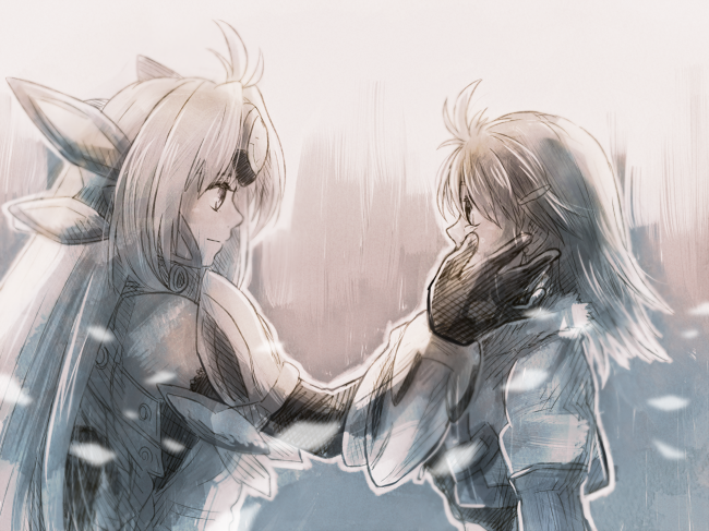 kos-mos, kos-mos ver. 4, and shion uzuki (xenosaga and 1 more) drawn by kutta