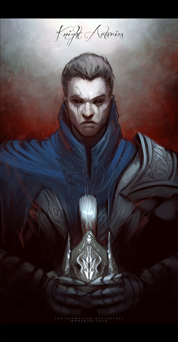 artorias the abysswalker (dark souls and 1 more) drawn by thefearmaster