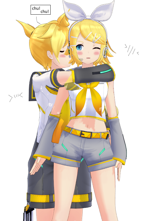 kagamine rin and kagamine len (vocaloid) drawn by simplybeing02