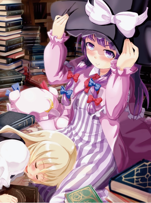 kirisame marisa and patchouli knowledge (touhou) drawn by furyouhin_(bubumelon)