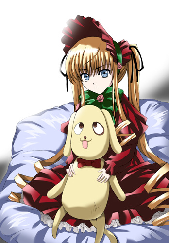 shinku and kunkun (rozen maiden) drawn by midori_(searchlight)