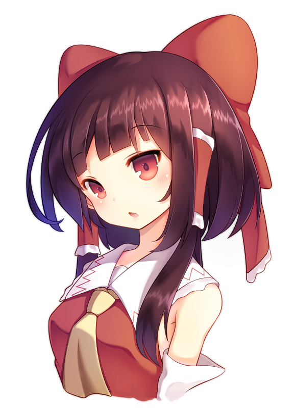 hakurei reimu (touhou) drawn by mizunashi_hatsu and oimo_(imoyoukan)