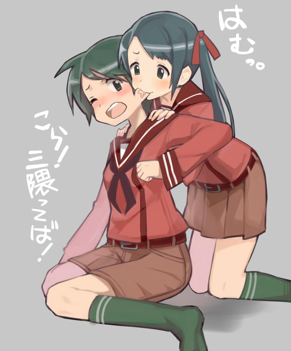 mogami and mikuma (kantai collection) drawn by mogamiya_honu