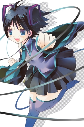 hatsune miku and kikuchi makoto (idolmaster and 2 more)
