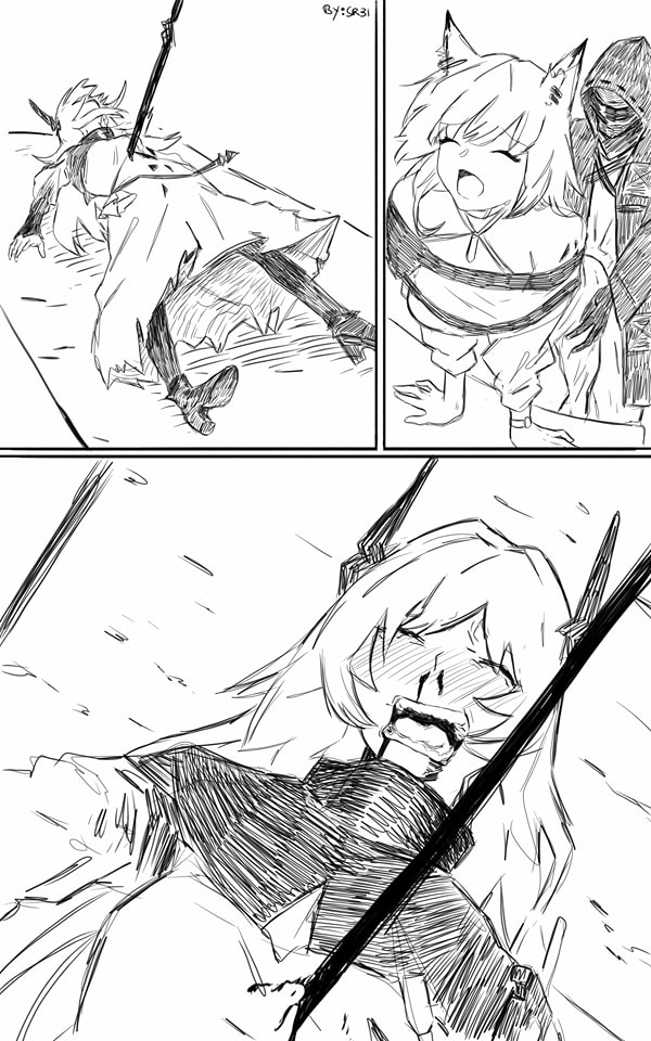 doctor, kal'tsit, and theresa (arknights and 1 more) drawn by fachrizal_31