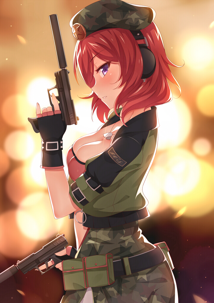 nishikino maki (love live! and 1 more) drawn by mmrailgun