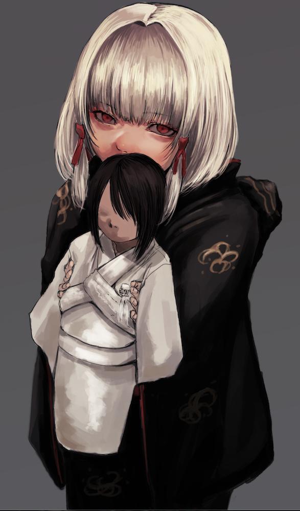 shiragiku (fatal frame and 1 more) drawn by gauss_<bokashi