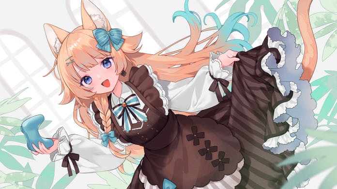 freya fuyuki (indie virtual youtuber) drawn by saku_nosuke