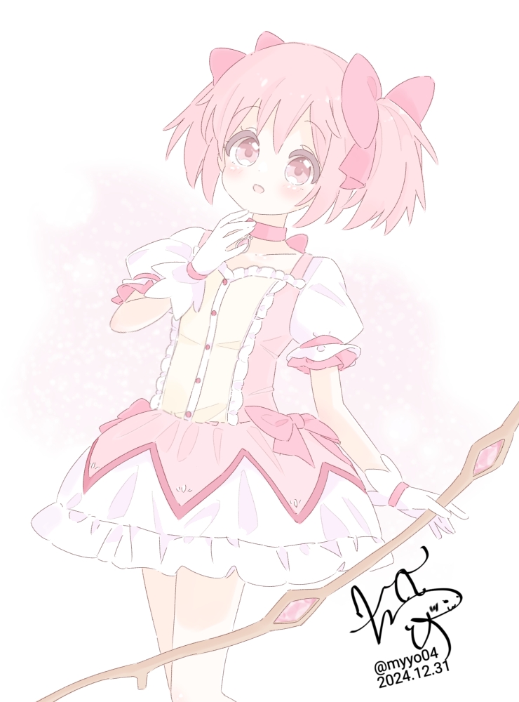 kaname madoka (mahou shoujo madoka magica) drawn by chame_(myyo04)