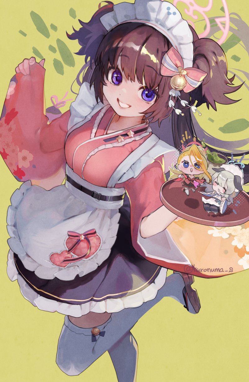 shizuko, umika, and pina (blue archive) drawn by kuronuma_s