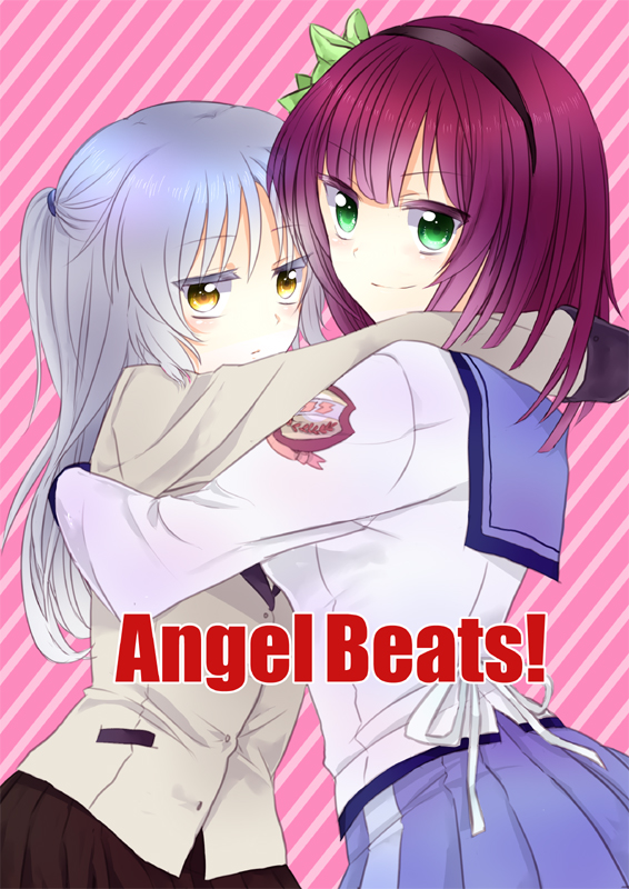 tachibana kanade and nakamura yuri (angel beats!) drawn by mirakururu