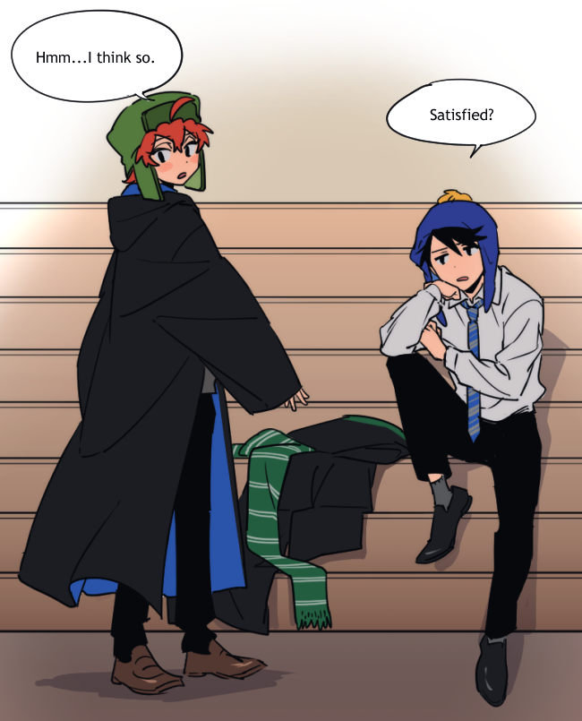 kyle broflovski and craig tucker (wizarding world and 2 more) drawn by ten_(lu2948d)
