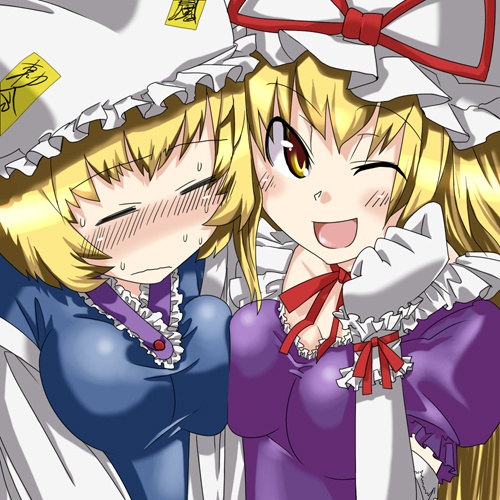 yakumo yukari and yakumo ran (touhou) drawn by gengorou