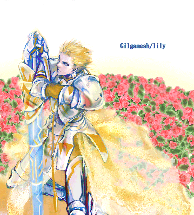 gilgamesh (fate and 2 more) drawn by mpn