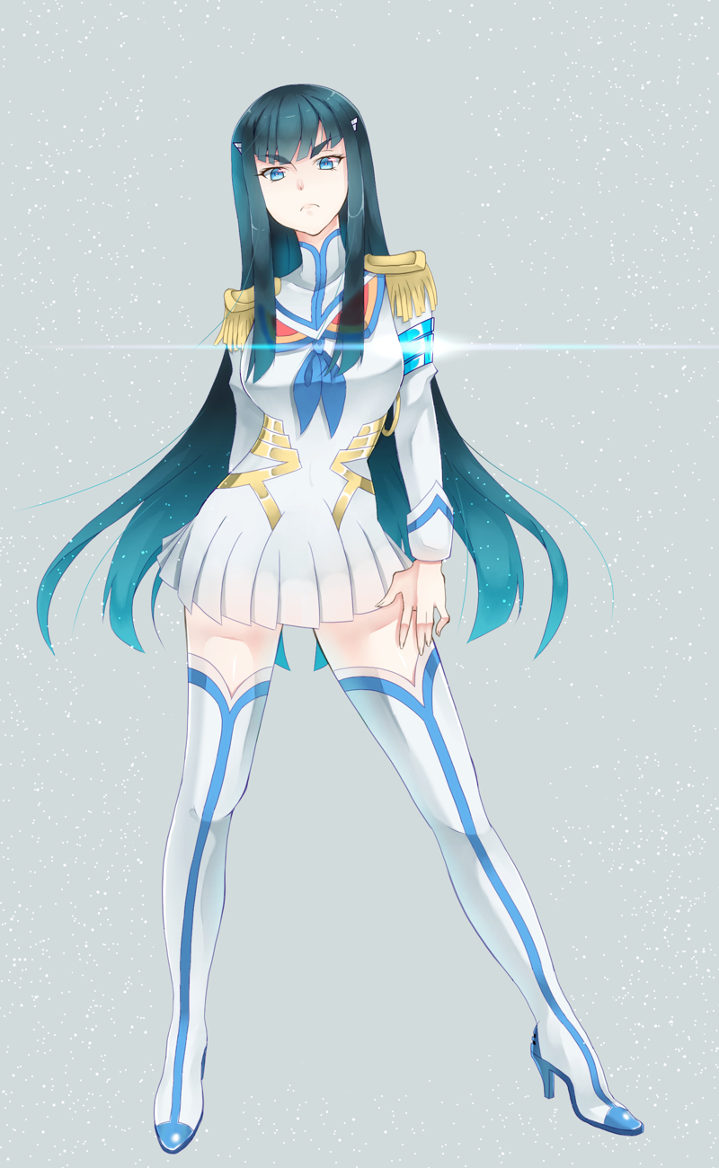 kiryuuin satsuki and junketsu (kill la kill) drawn by you06