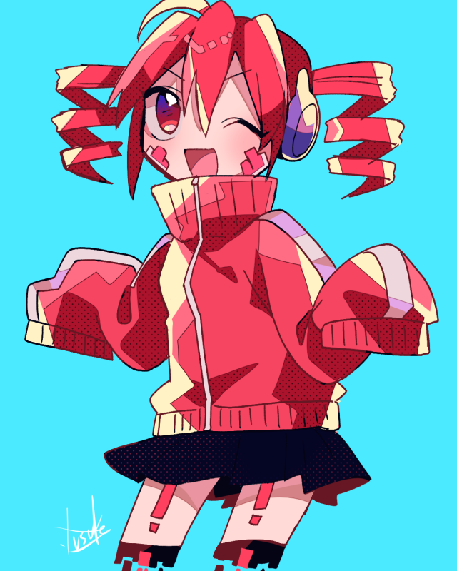 kasane teto and ene (utau and 1 more) drawn by yuusuke-kun
