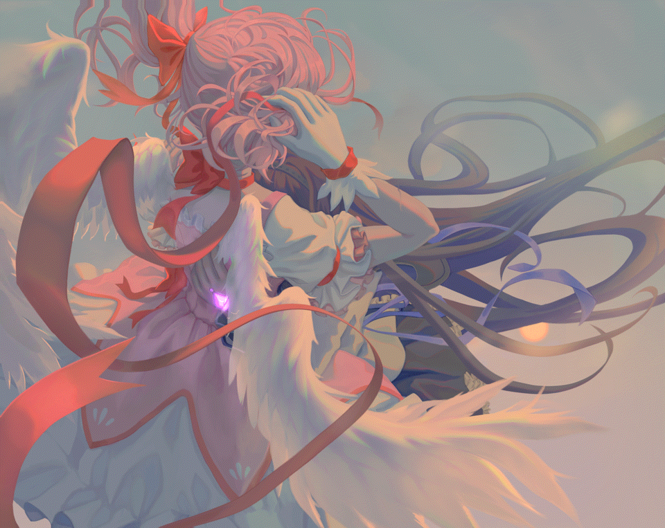 akemi homura and kaname madoka (mahou shoujo madoka magica) drawn by xxyt-xx