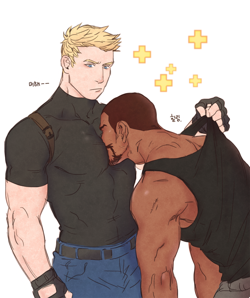 soldier: 76 and reaper (overwatch and 1 more) drawn by bgp_122