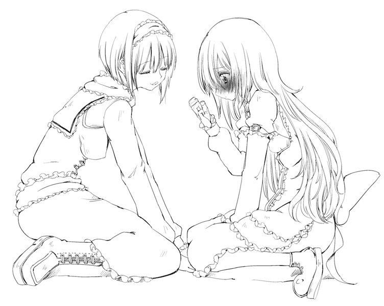 kirisame marisa and alice margatroid (touhou) drawn by cream_(nipakupa)