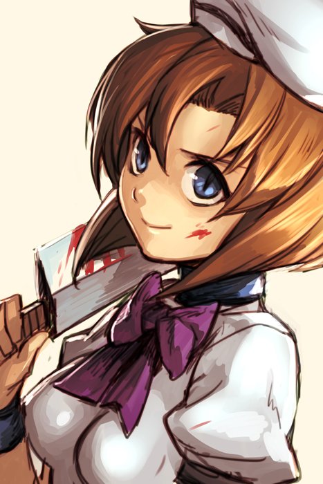 ryuuguu rena (higurashi no naku koro ni) drawn by hungry_clicker