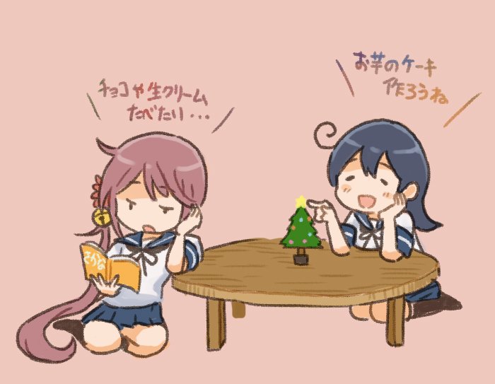 ushio and akebono (kantai collection) drawn by saiguchi_otoufu