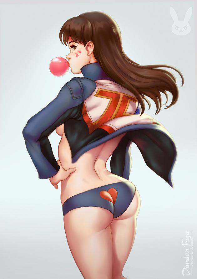 d.va (overwatch and 1 more) drawn by dandon_fuga