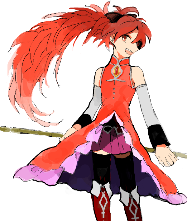 sakura kyoko (mahou shoujo madoka magica) drawn by shiramine_(srmn09)