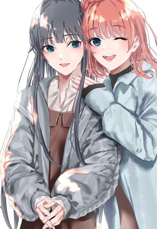 yukinoshita yukino and yuigahama yui (yahari ore no seishun lovecome wa machigatteiru.) drawn by hayase_illusut