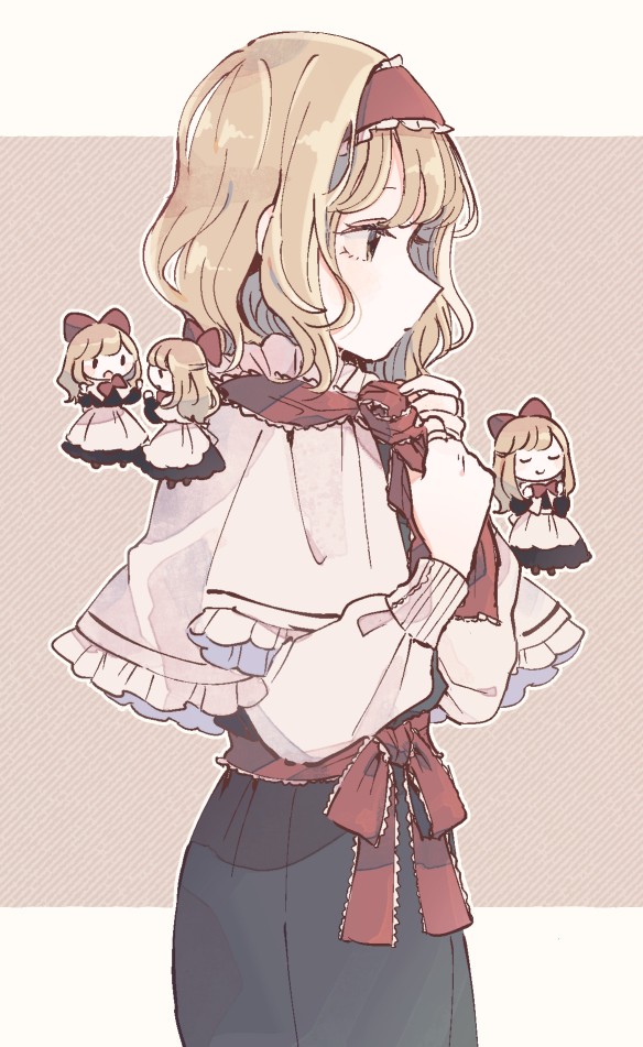 alice margatroid and shanghai doll (touhou) drawn by mozukuzu_(manukedori)