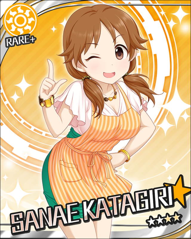 katagiri sanae (idolmaster and 1 more)
