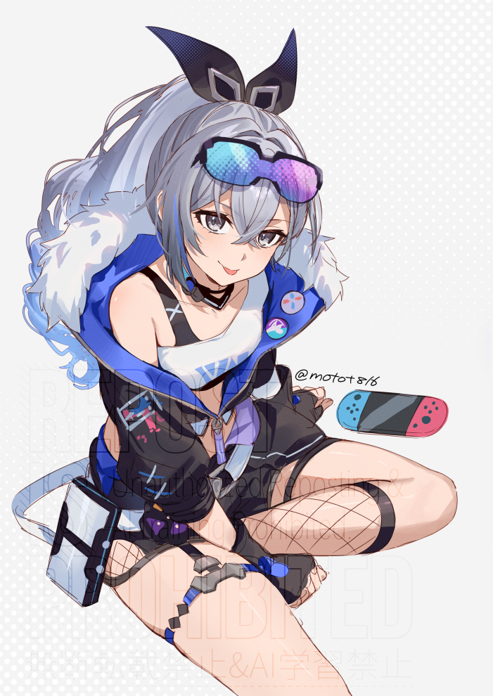 silver wolf (honkai and 1 more) drawn by mm_(motot)